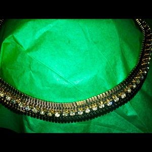 Rose gold tone chocker statement necklace Xl size